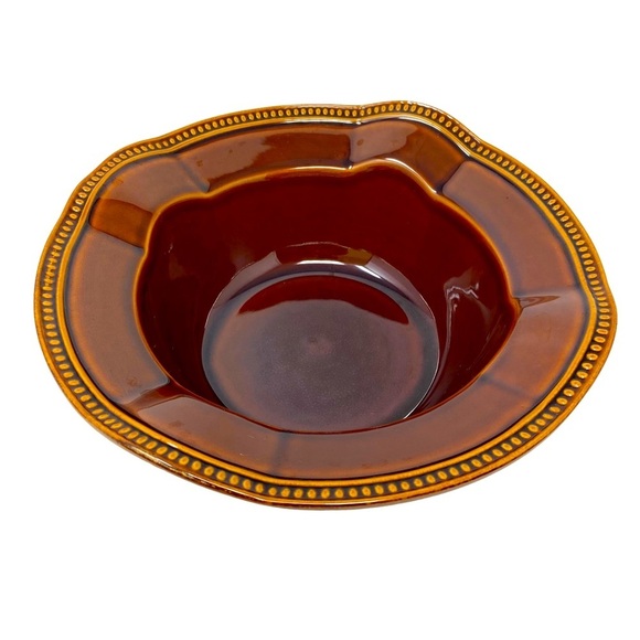 Oneida Emme | Chocolate | Stoneware | Plate and Bowl Set of Two | Vintage - Picture 4 of 8